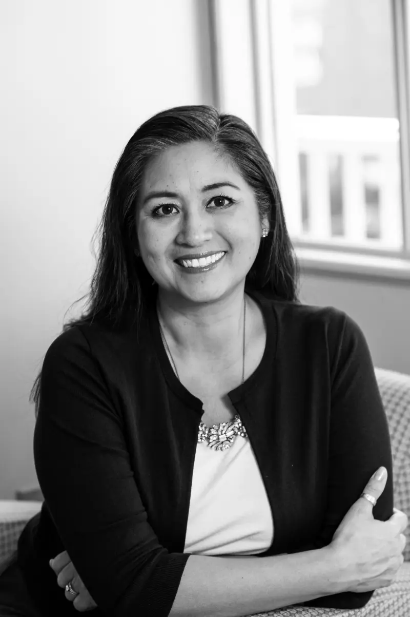 Nicole, Cura HR team member, professional black-and-white headshot representing HR expertise, leadership, and strategic workforce consulting.